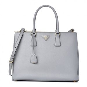 PRADA Saffiano Large Galleria Double Zip Tote Granito